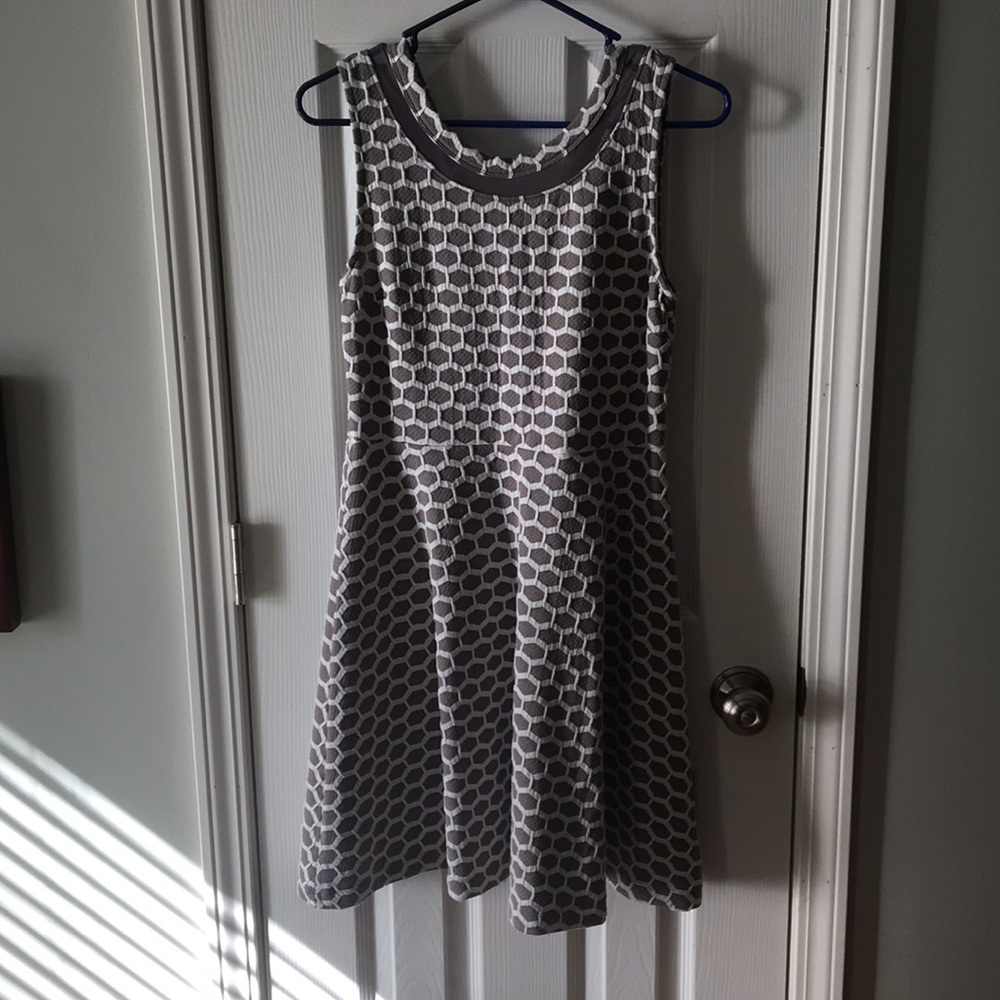 Grey/White Dress